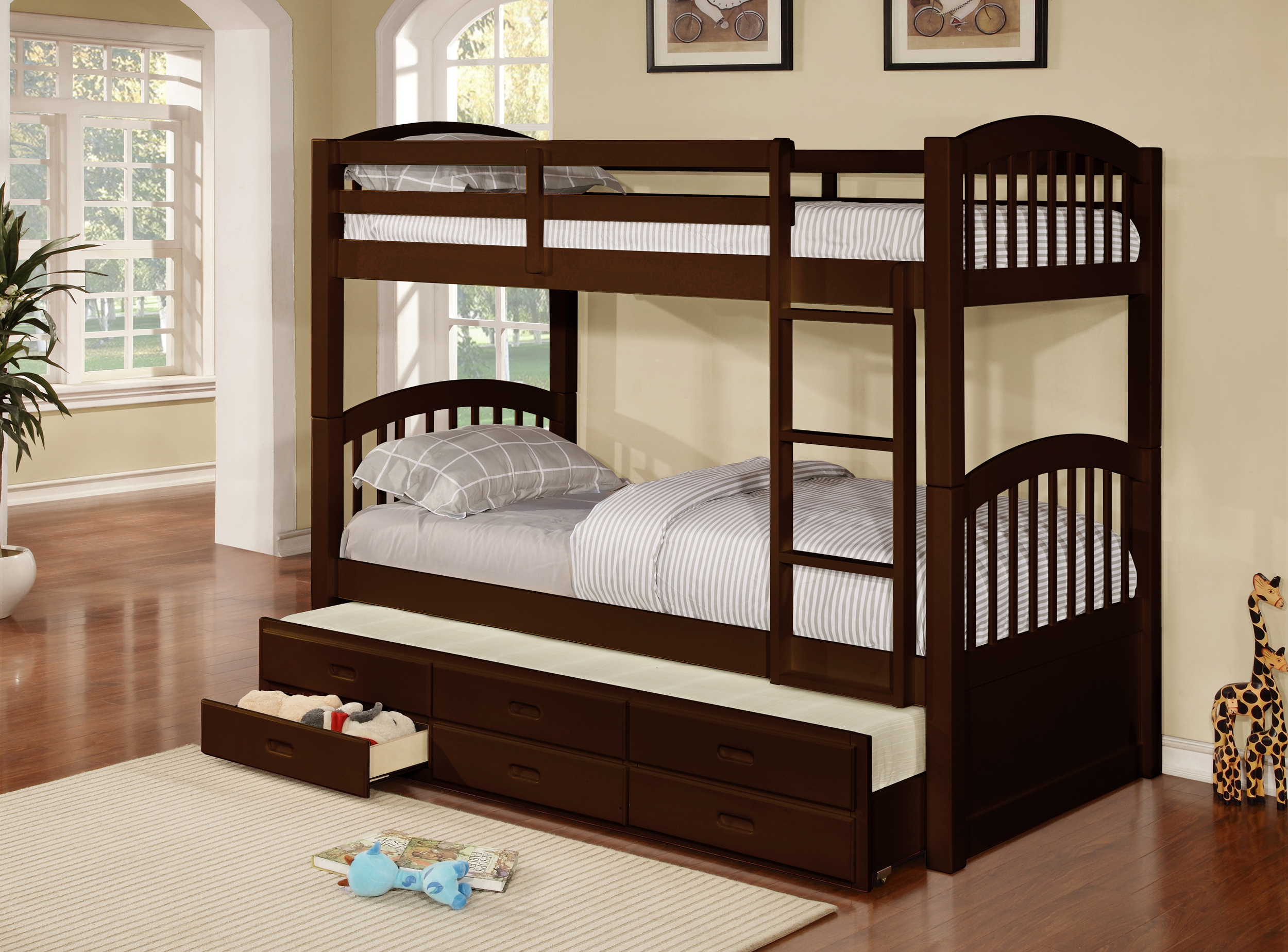 tri level bunk beds