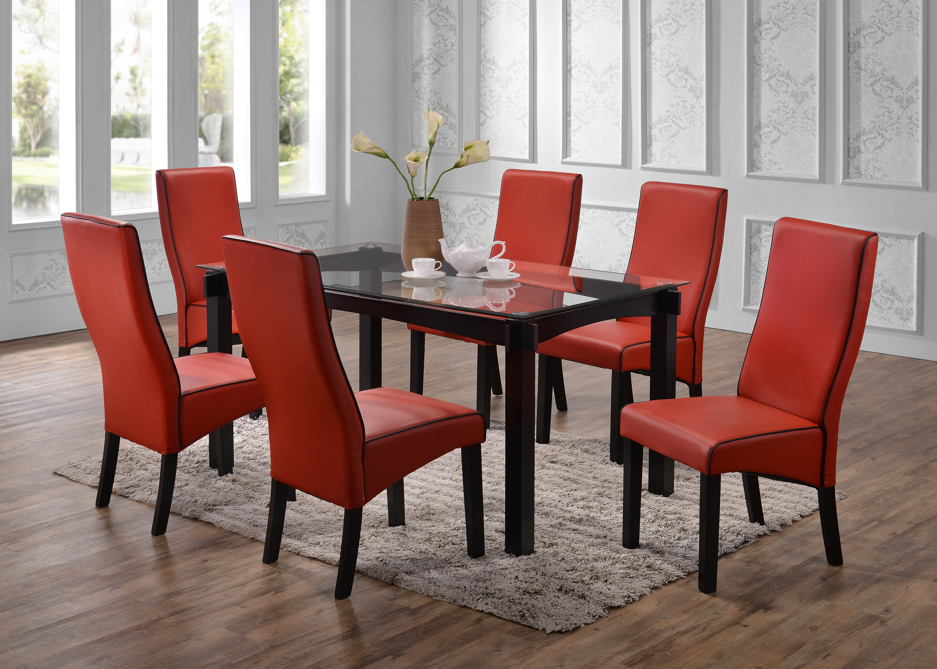 upholstered parson dining room chairs