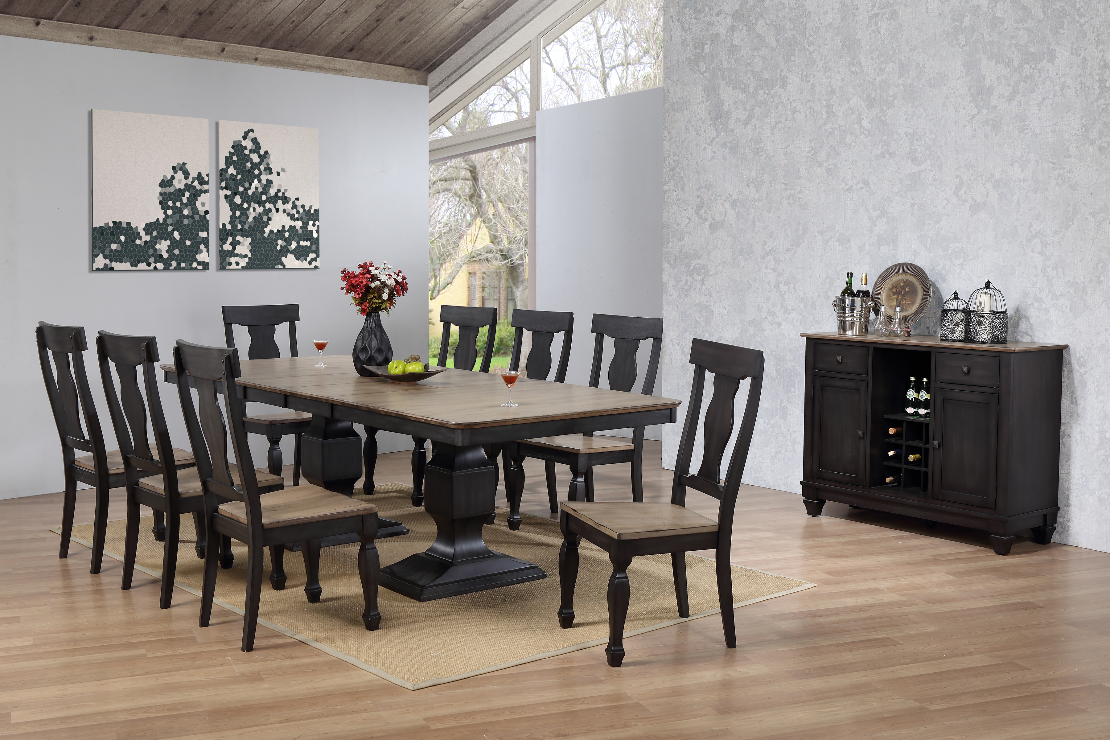 Allyton Dining Set; Table & 8 Chairs – 2kfurniture