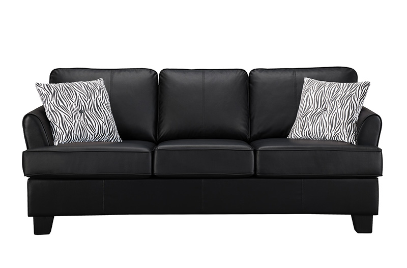 alexandria leather sleeper sofa black queen 2kfurniture